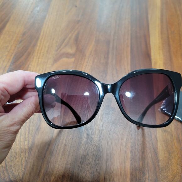 MaxMara MM0014 EMME 3 Butterfly Frame Sunglasses Black - Picture 7 of 11